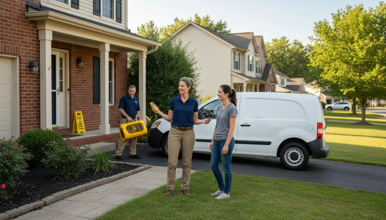 Residential water damage restoration in Edgar, NE
